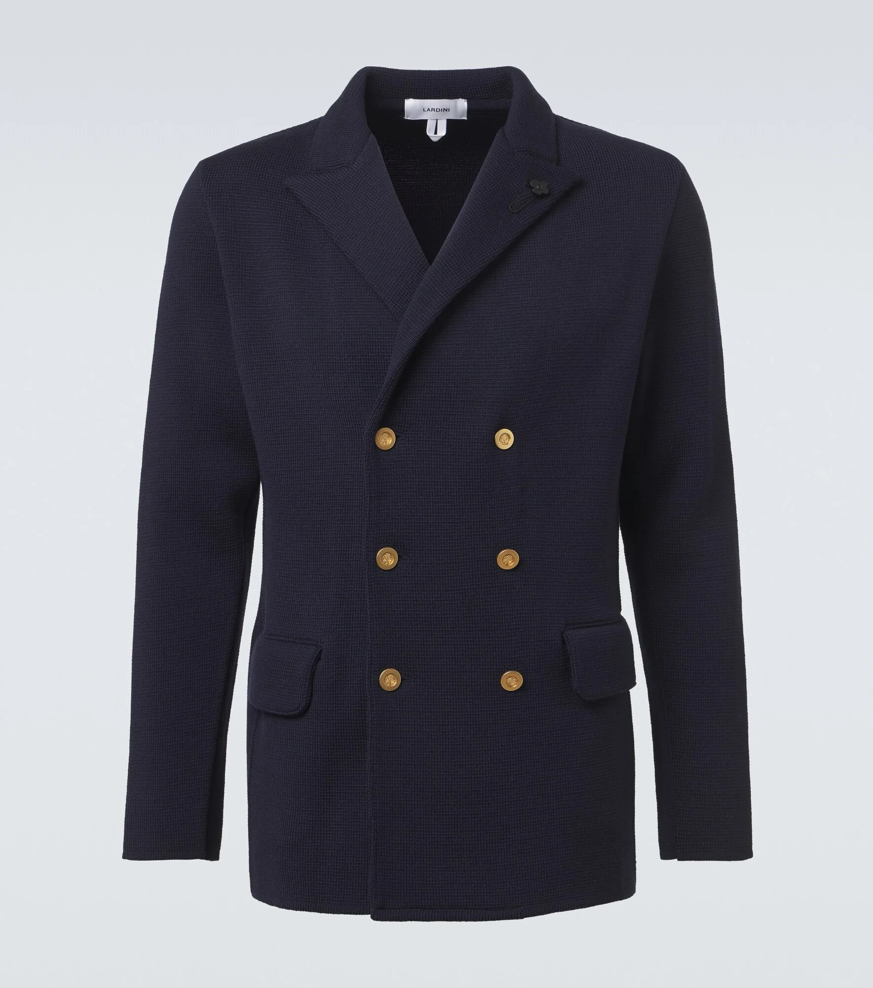 Double-breasted virgin wool blazer - 1