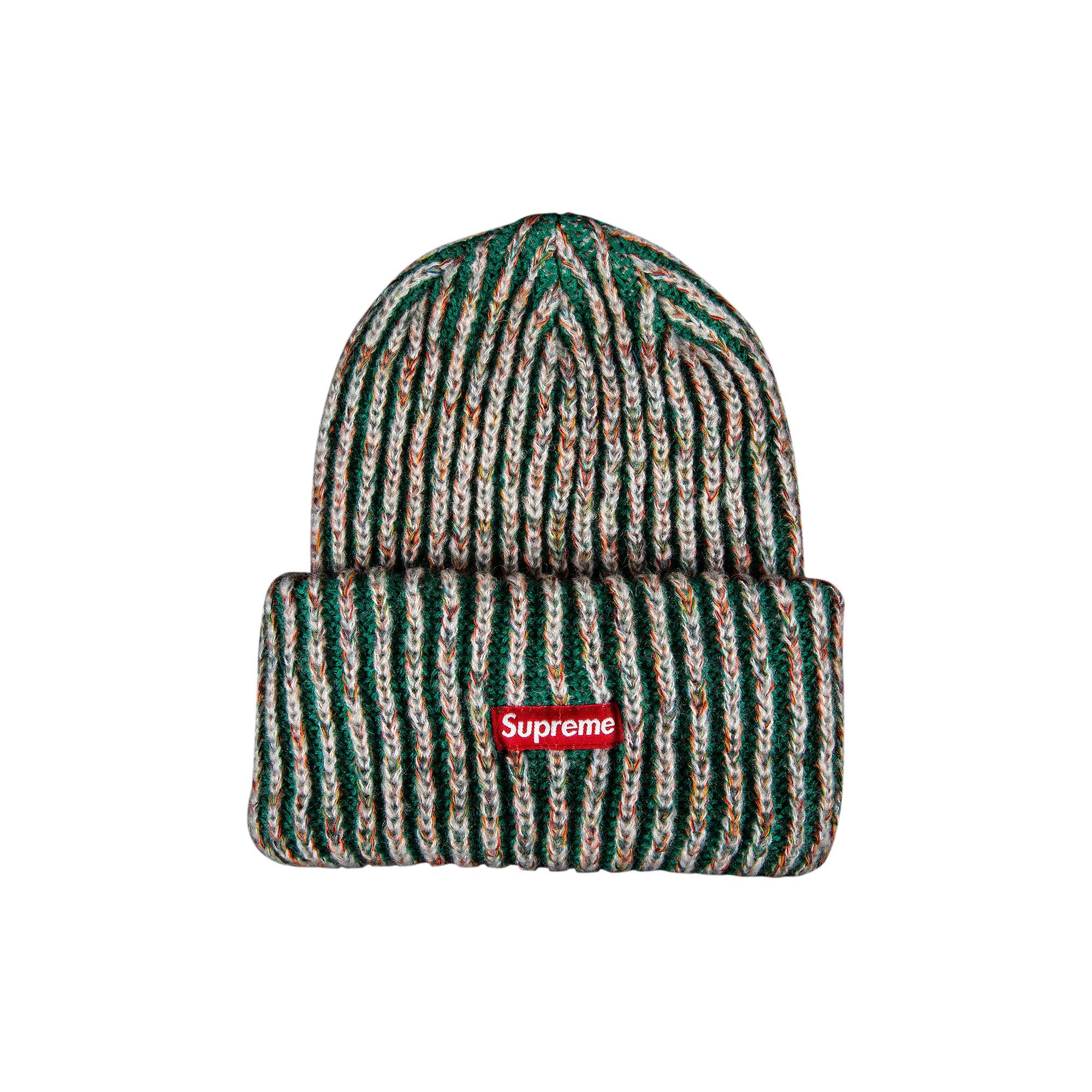 Supreme Rainbow Knit Loose Gauge Beanie 'Dark Green' - 1