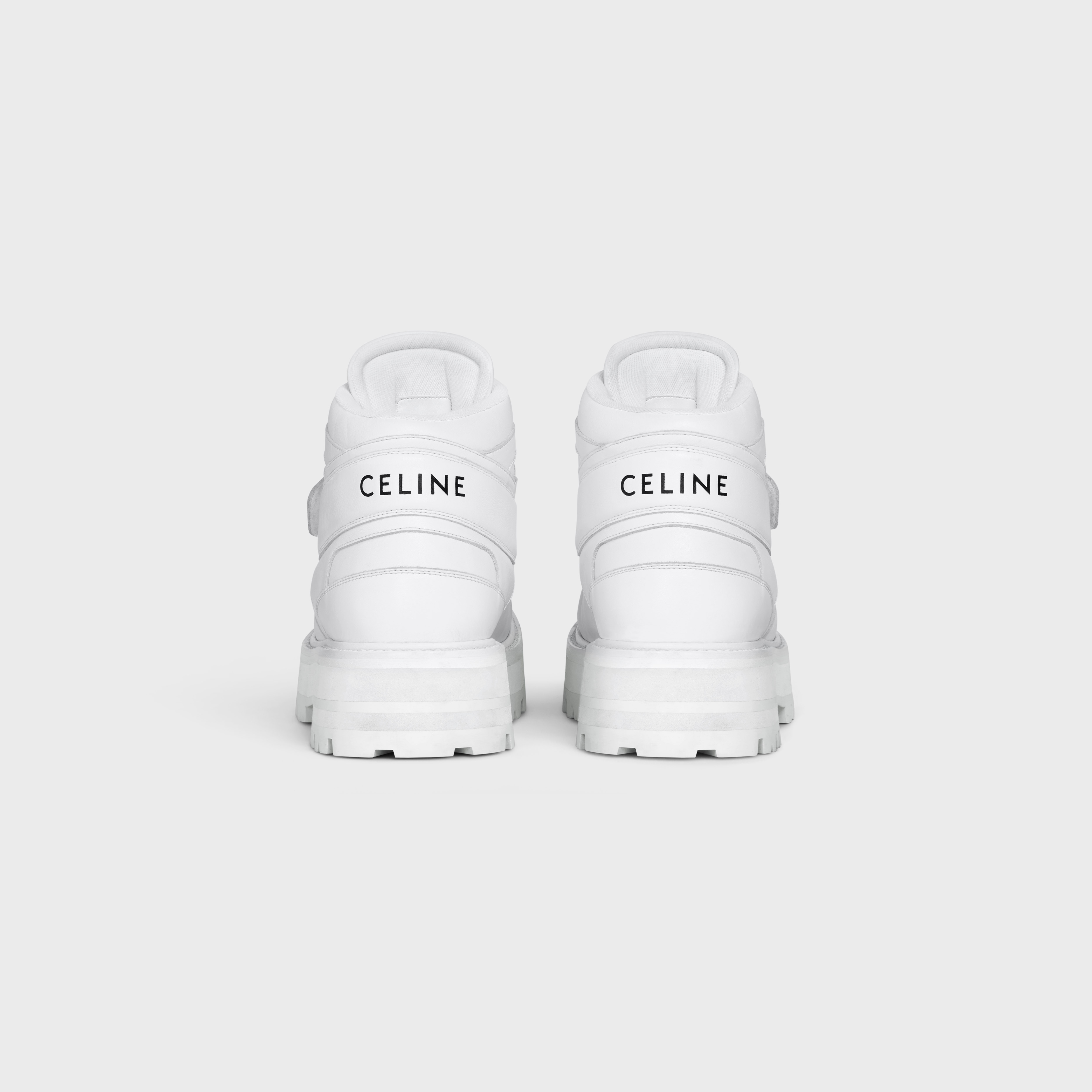 CELINE BULKY TRAINER HIGH SNEAKER WITH VELCRO in CALFSKIN - 3