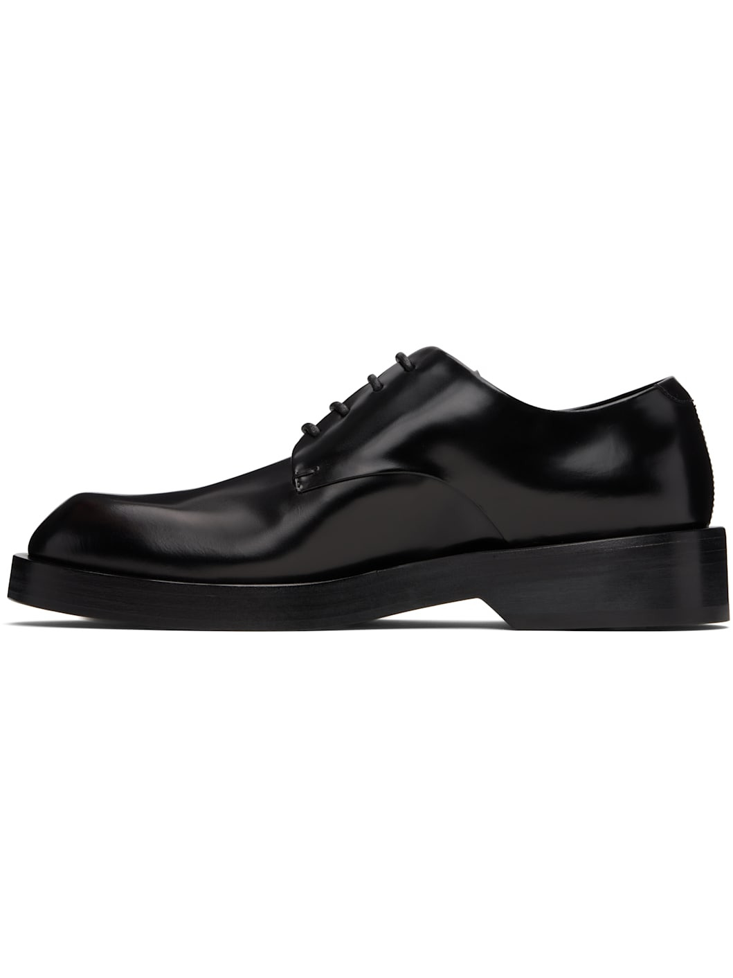 Black Lace-Up Derbys - 3
