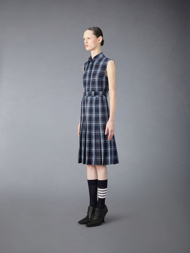 Wool Linen Midi Belted Dress 3