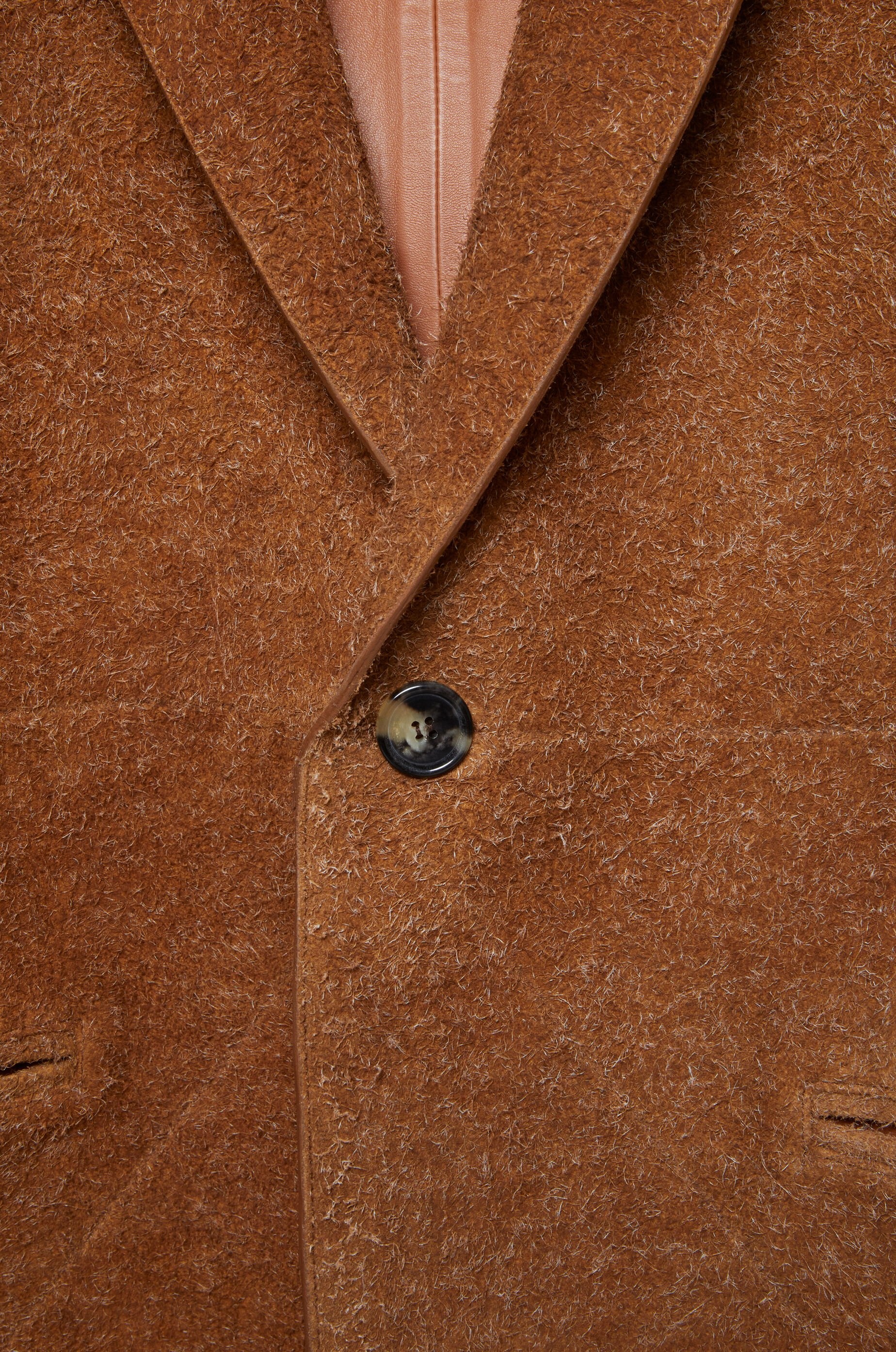 Puzzle jacket in brushed suede - 3