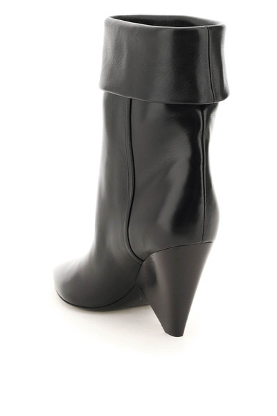 SAINT LAURENT NIKI LEATHER BOOTS outlook