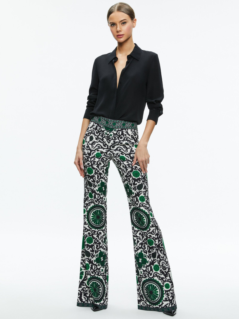 ANDREW HIGH WAISTED BOOTCUT SLIM PANT 4