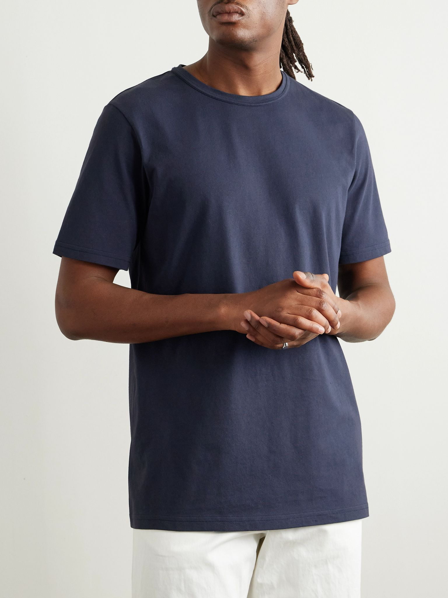 Bandeira Cotton-Jersey T-Shirt Navy - 3