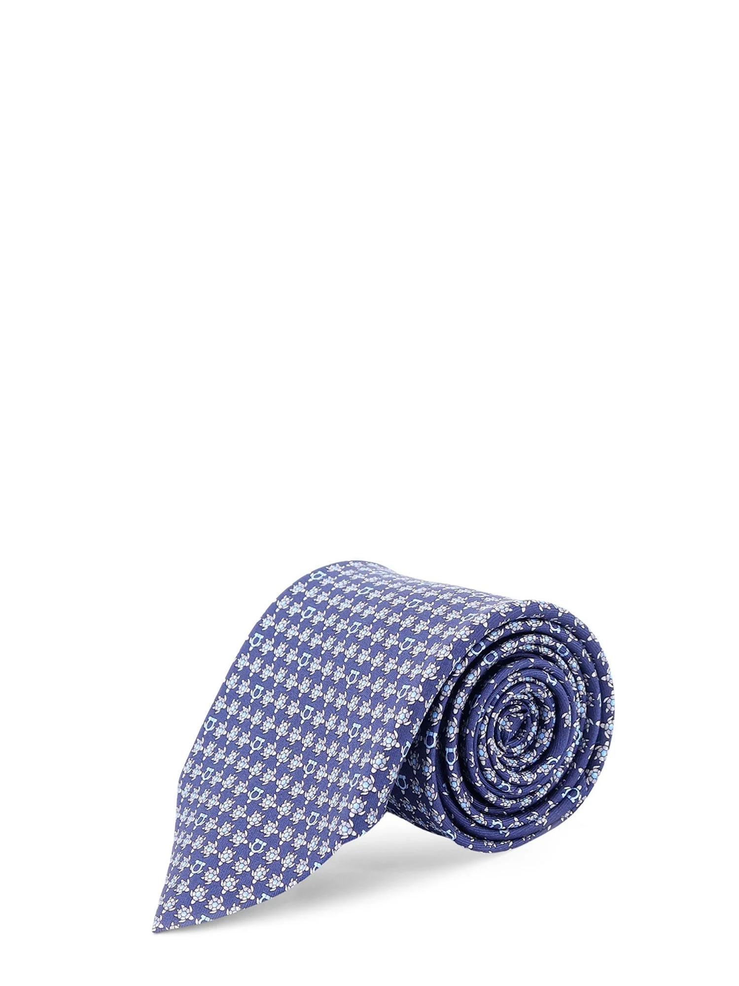 Ferragamo Ties Navy - 1