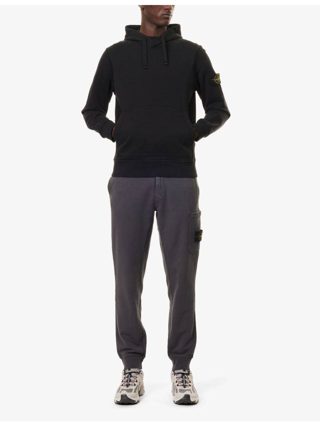 Kangaroo-Pocket Brand-Badge Cotton-Jersey Hoody - 2
