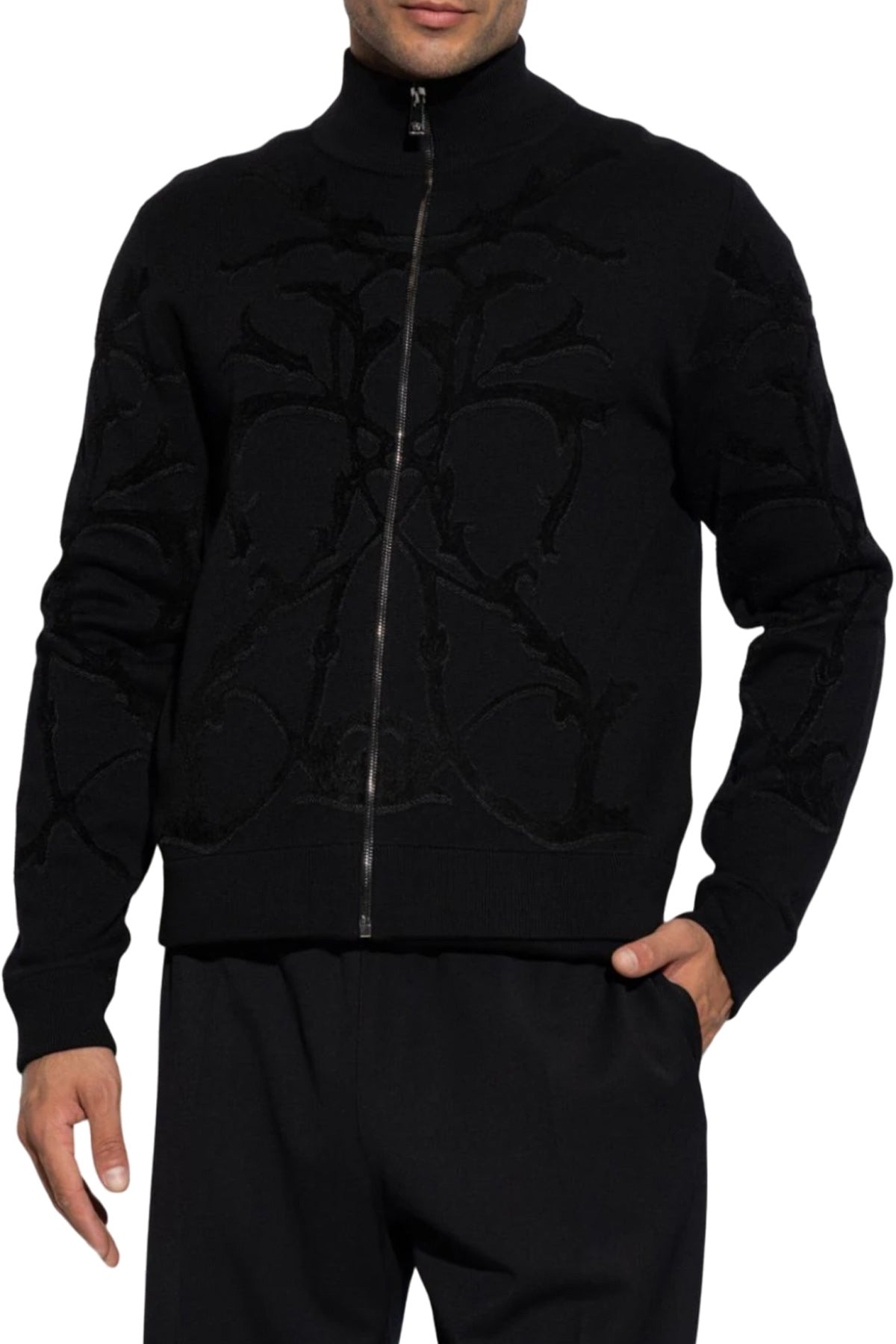 LONG-SLEEVED ZIPPED CARDIGAN - 3