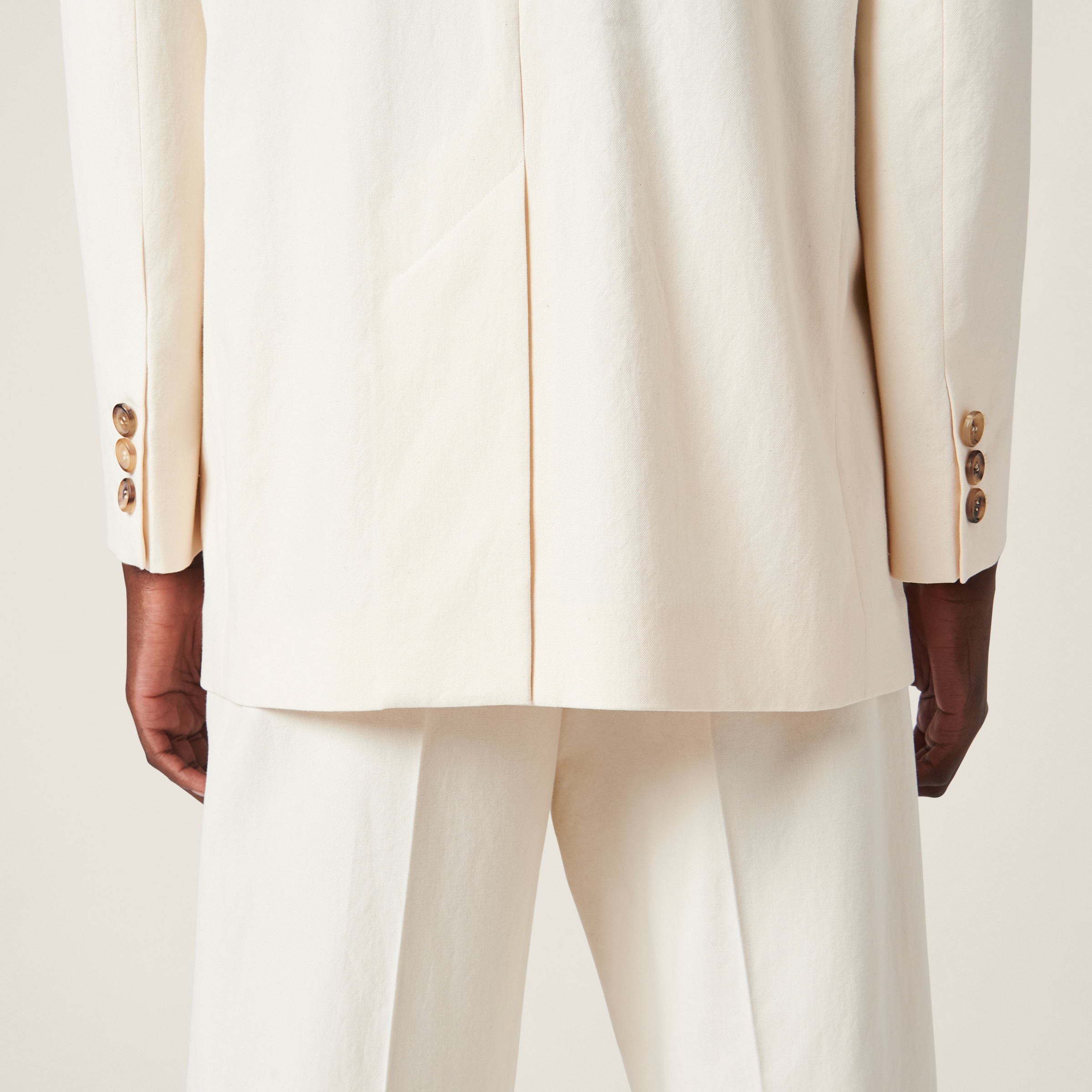 Single-breasted canvas jacket - 6