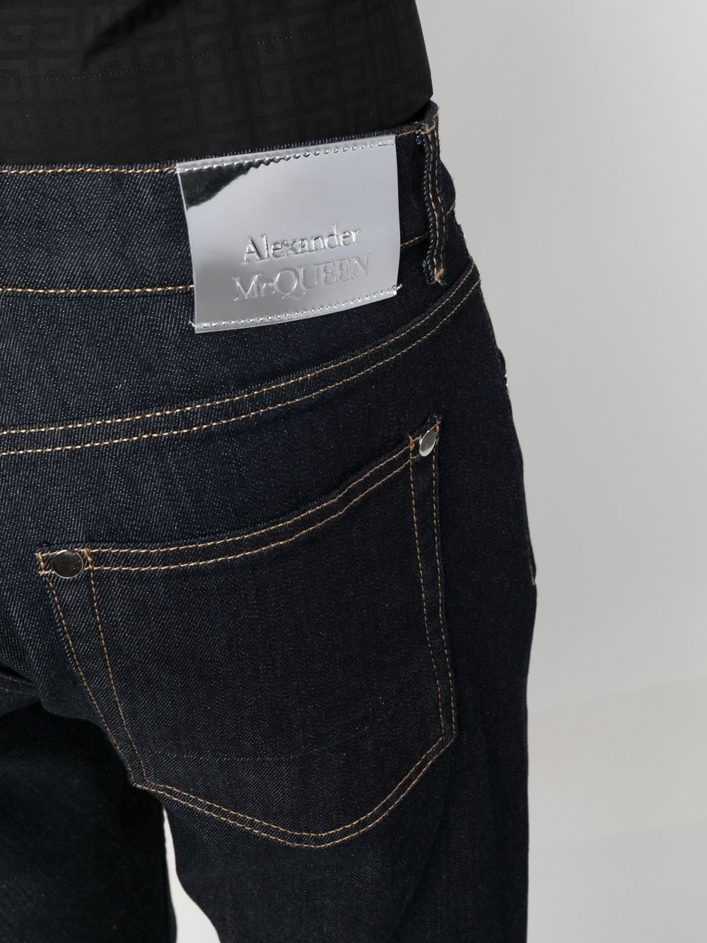 straight-leg denim trousers - 5