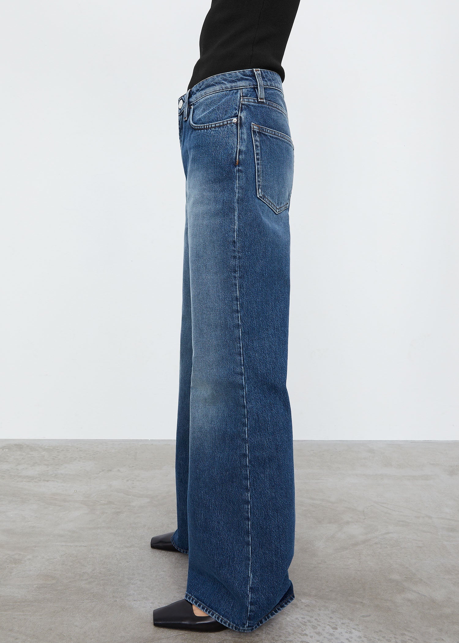 Boot leg denim mid blue - 4
