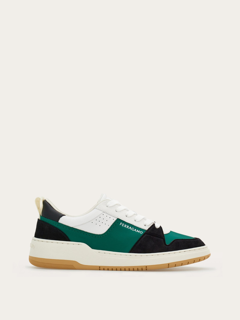 Suede patch skate sneaker - 1