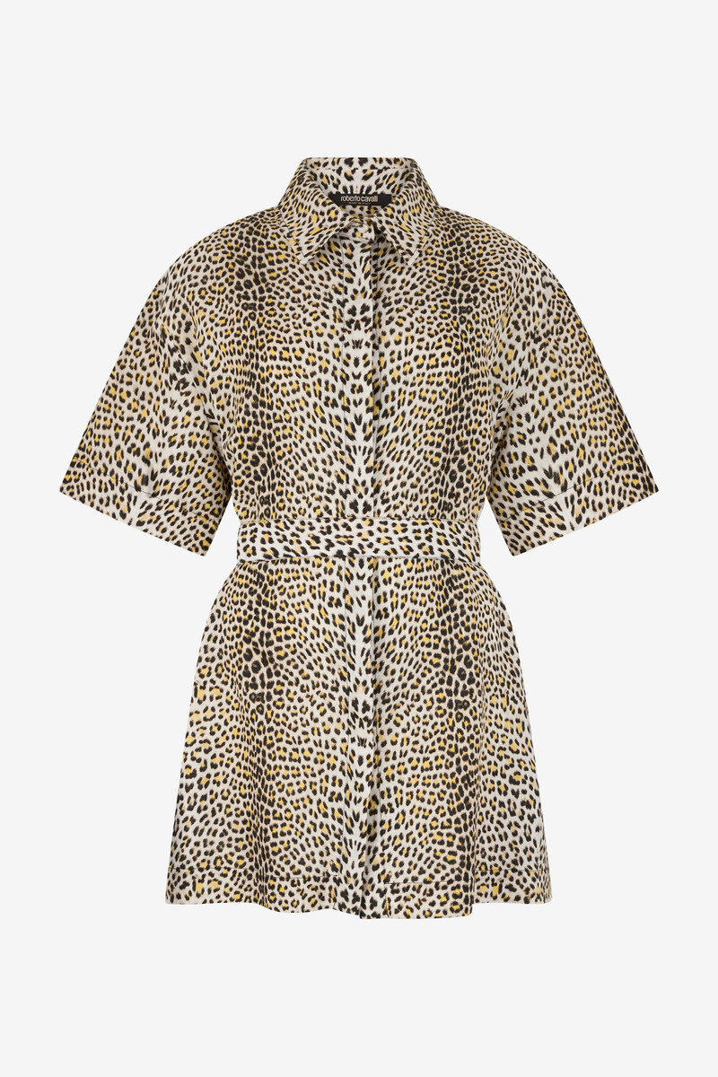 Pop Jaguar Print Mini Dress 1
