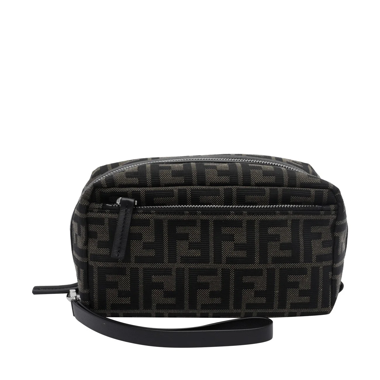 Fendi Men Small Ff Logo Double Zip Beauty Case - 1