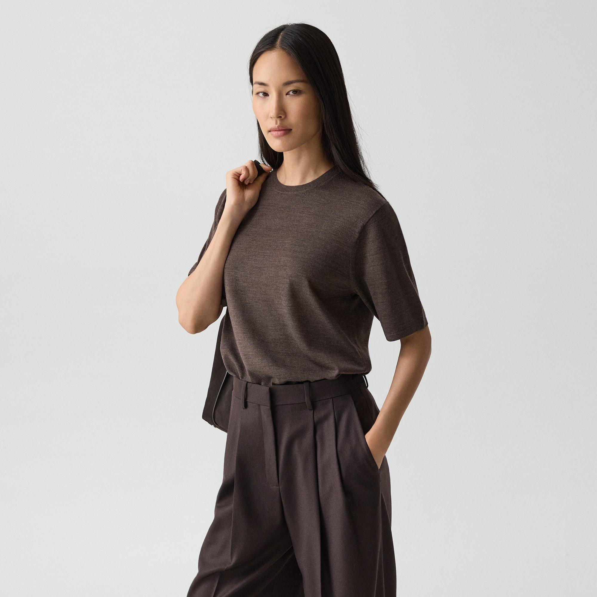 Boyfriend Tee in Regal Wool - 3