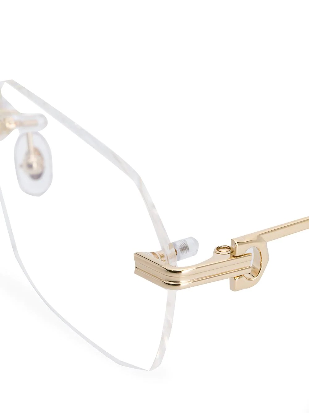 rimless design glasses - 3