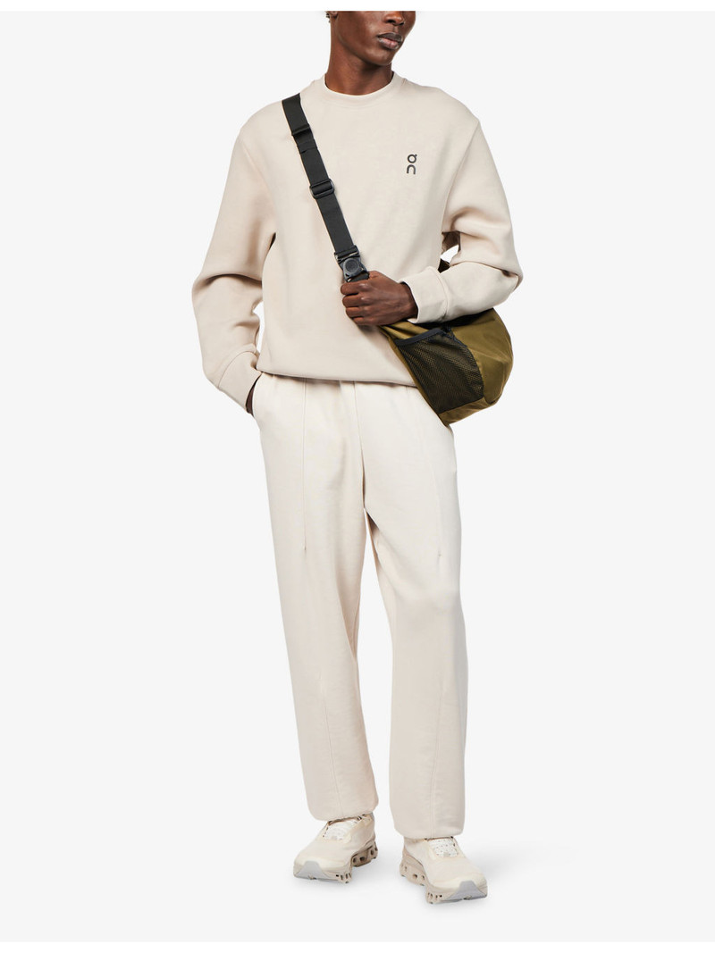 On Focus Tech Crewneck Stretch-Cotton Blend Sweatshirt outlook