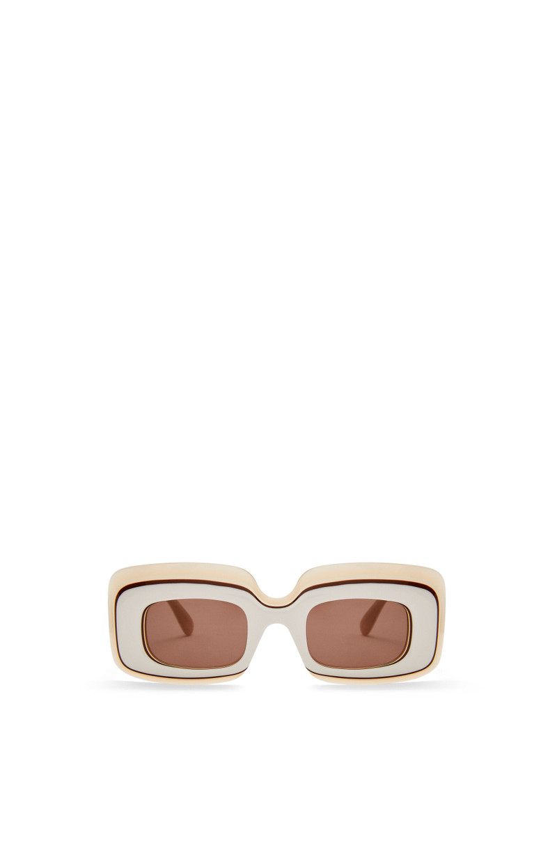 Multilayer Rectangular sunglasses in acetate - 1