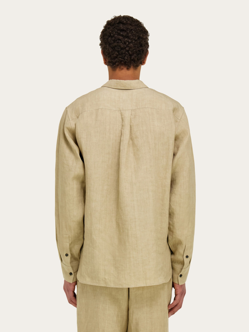 FERRAGAMO Pure linen shirt outlook