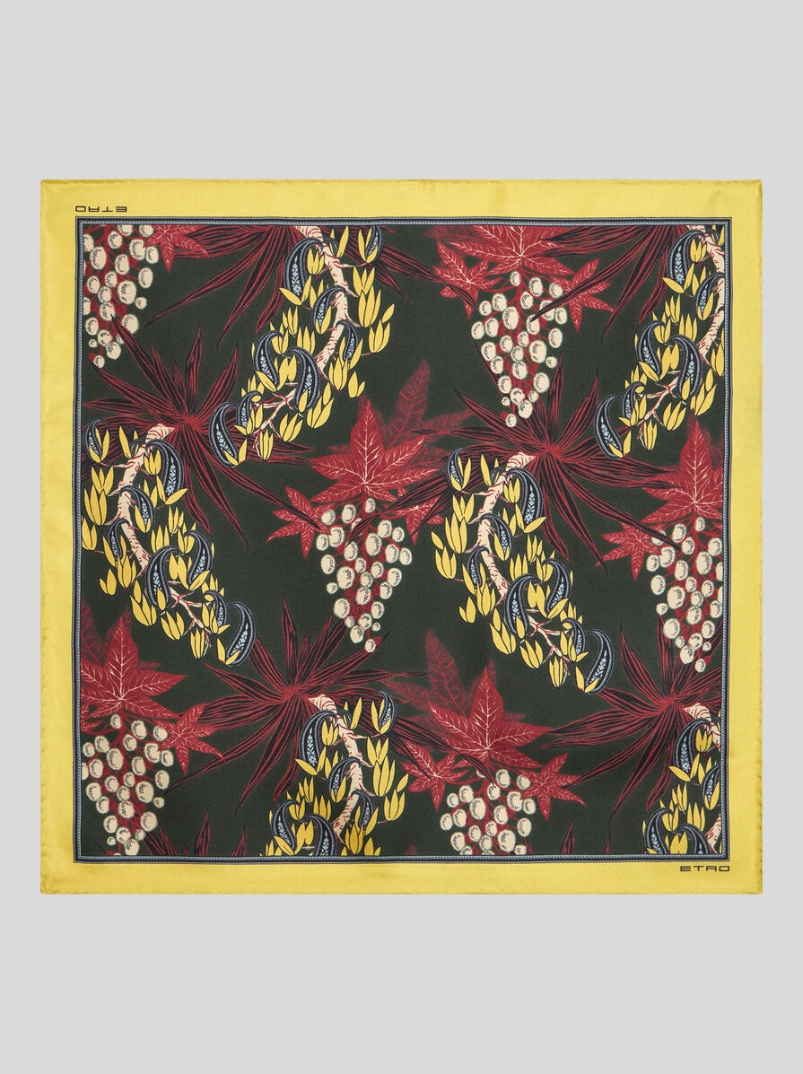 PRINTED SILK POCKET SQUARE - 1