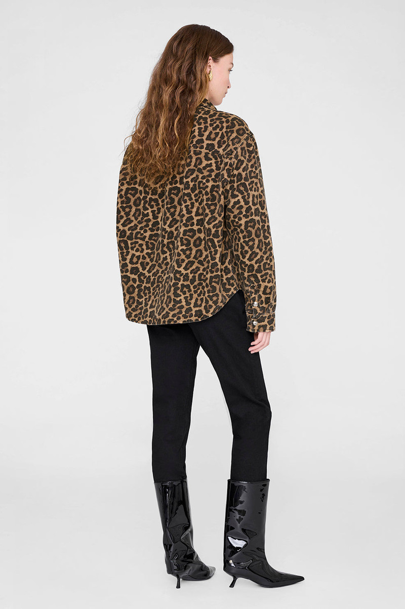 Paxton Shirt - Black And Brown Leopard 7
