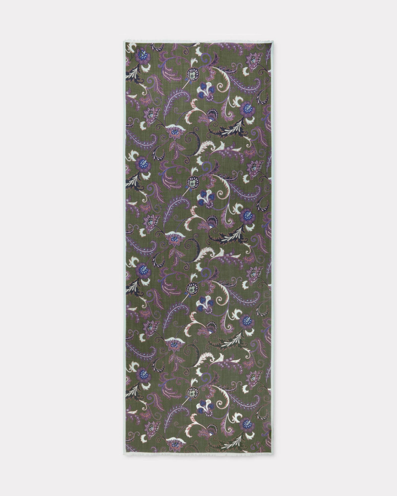 'KENZO Paisley' stole in light wool 1
