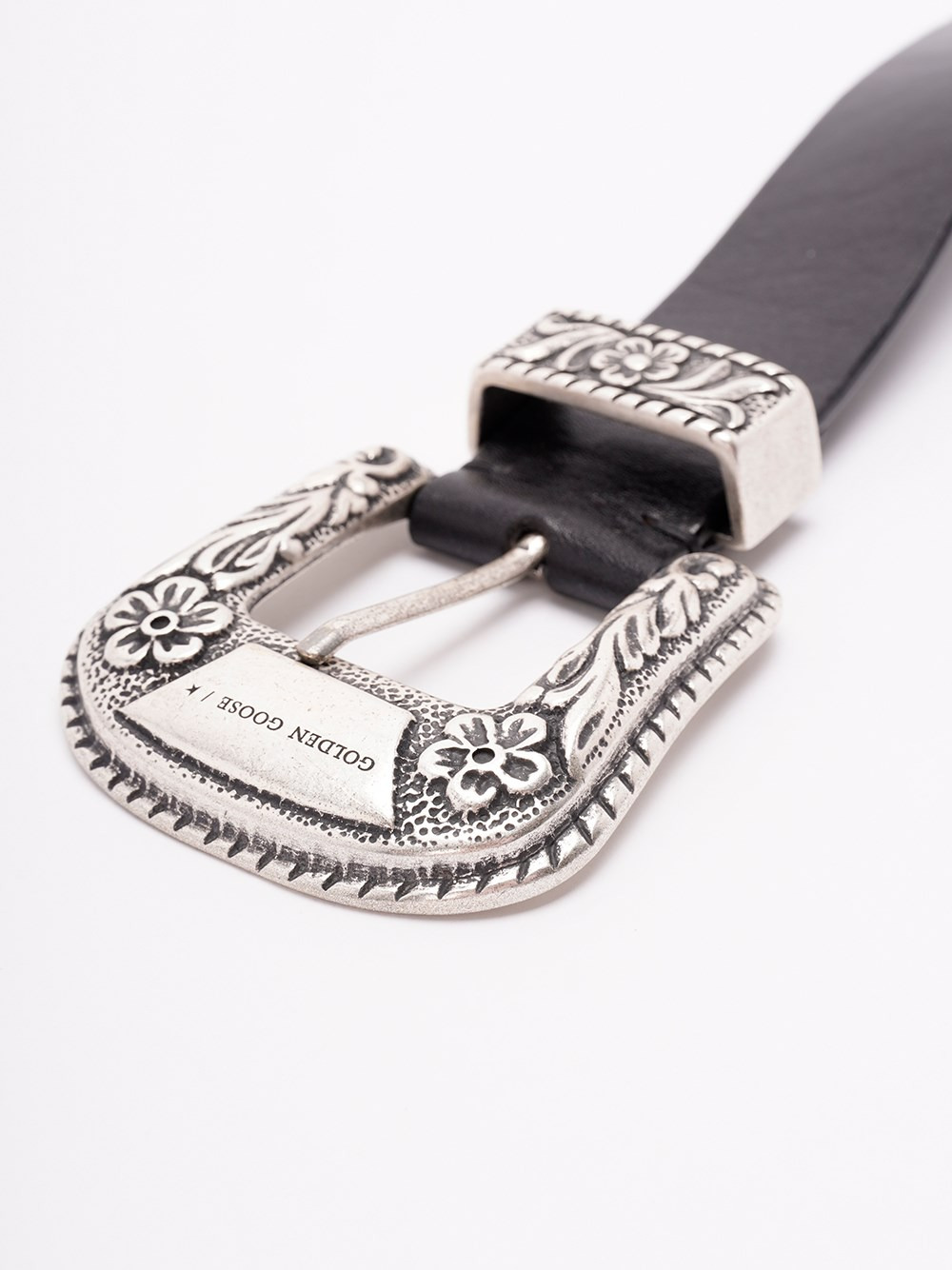 Washed Leather `Lace` Belt - 3