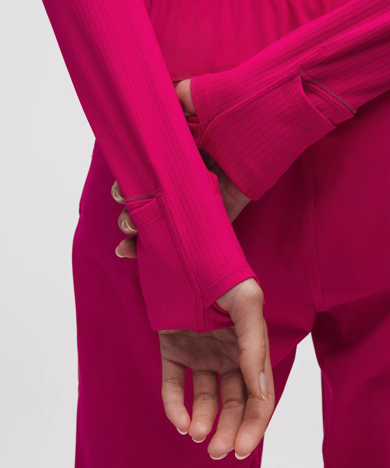 It's Rulu Ribbed Cropped Half Zip *Updated 6