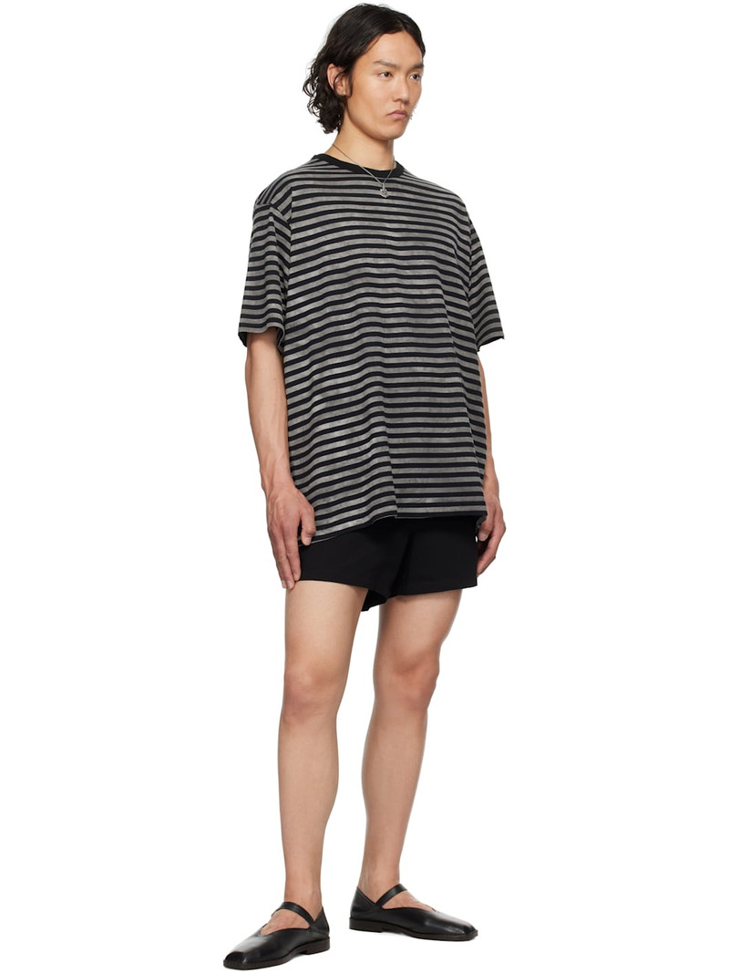 Yohji Yamamoto Black Suspender Slim Shorts outlook