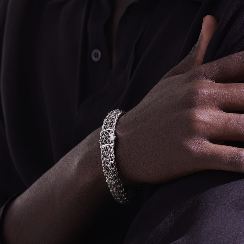 Icon Bracelet, Sterling Silver, Gemstones, 10.5MM 6