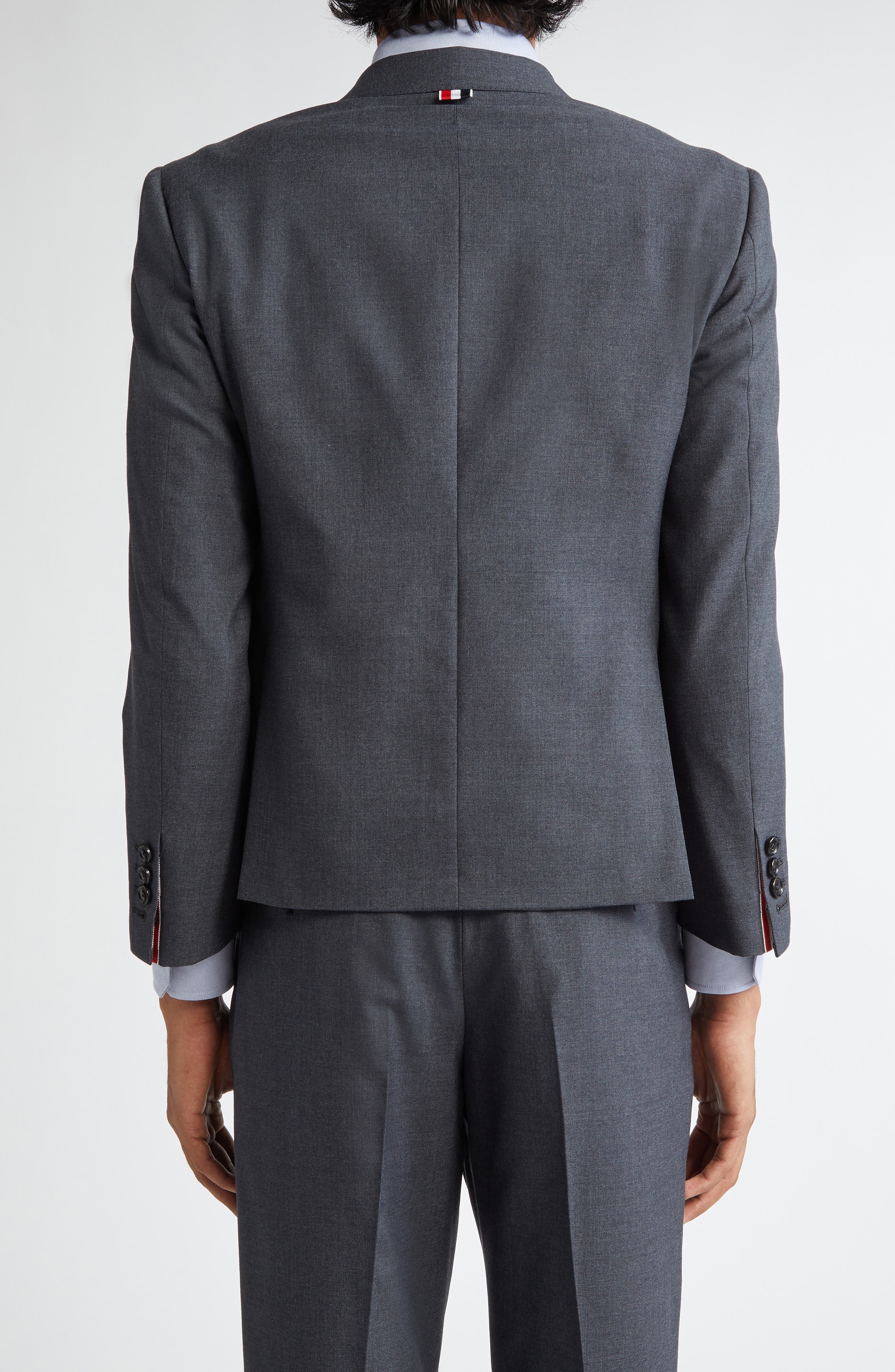 Thom Browne High Break Classic Fit Wool Blend Sport Coat in Dark Grey at Nordstrom - 3