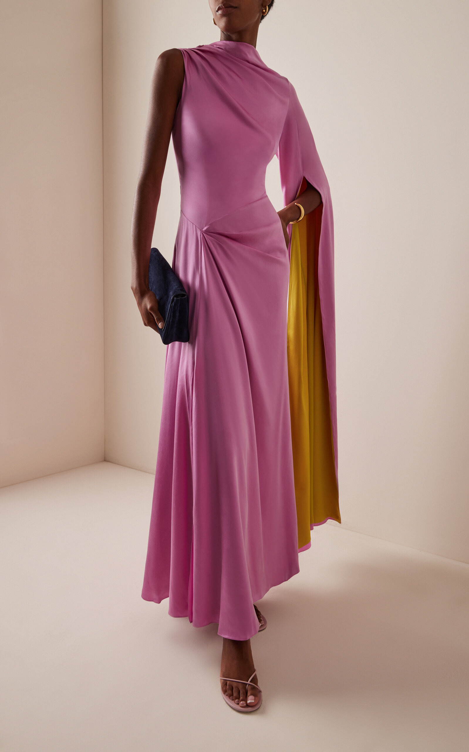 Oma Silk Gown multi - 2