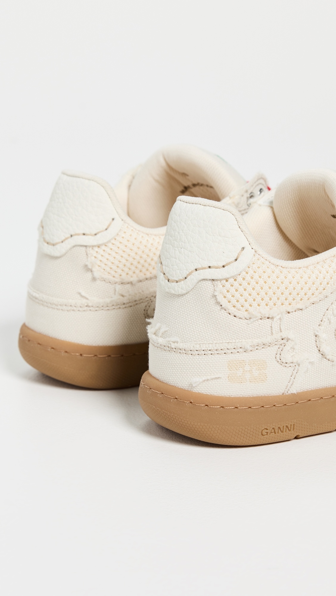 08 Canvas Raw Edge Sneakers - 3