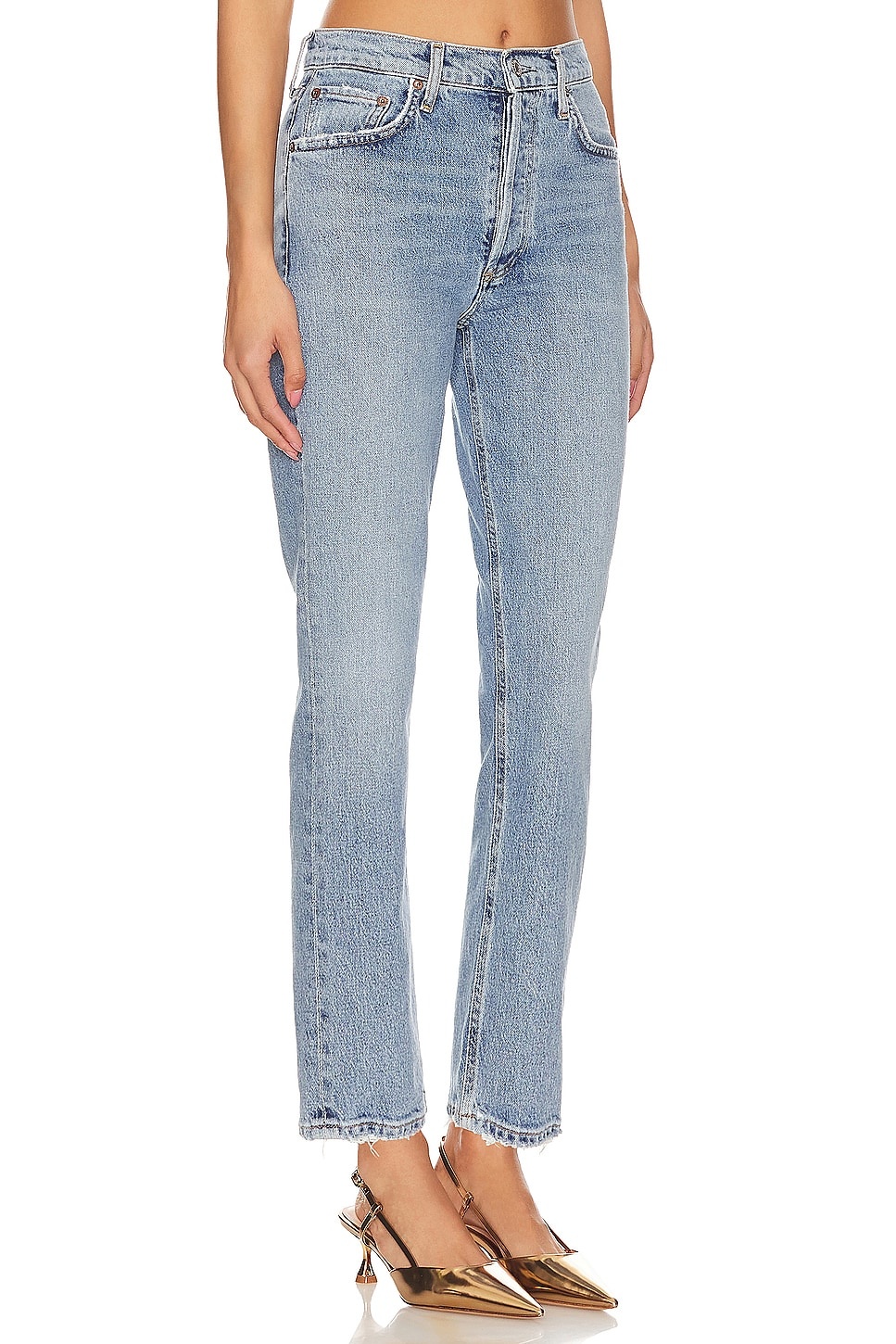 JEAN DROIT CROPPED TAILLE HAUTE RILEY - 2