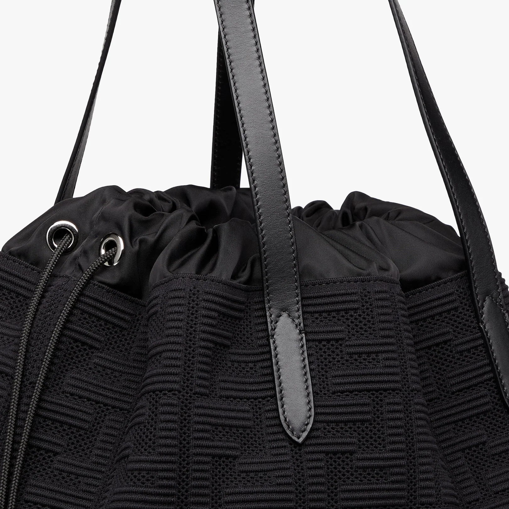 Black fabric bag - 5