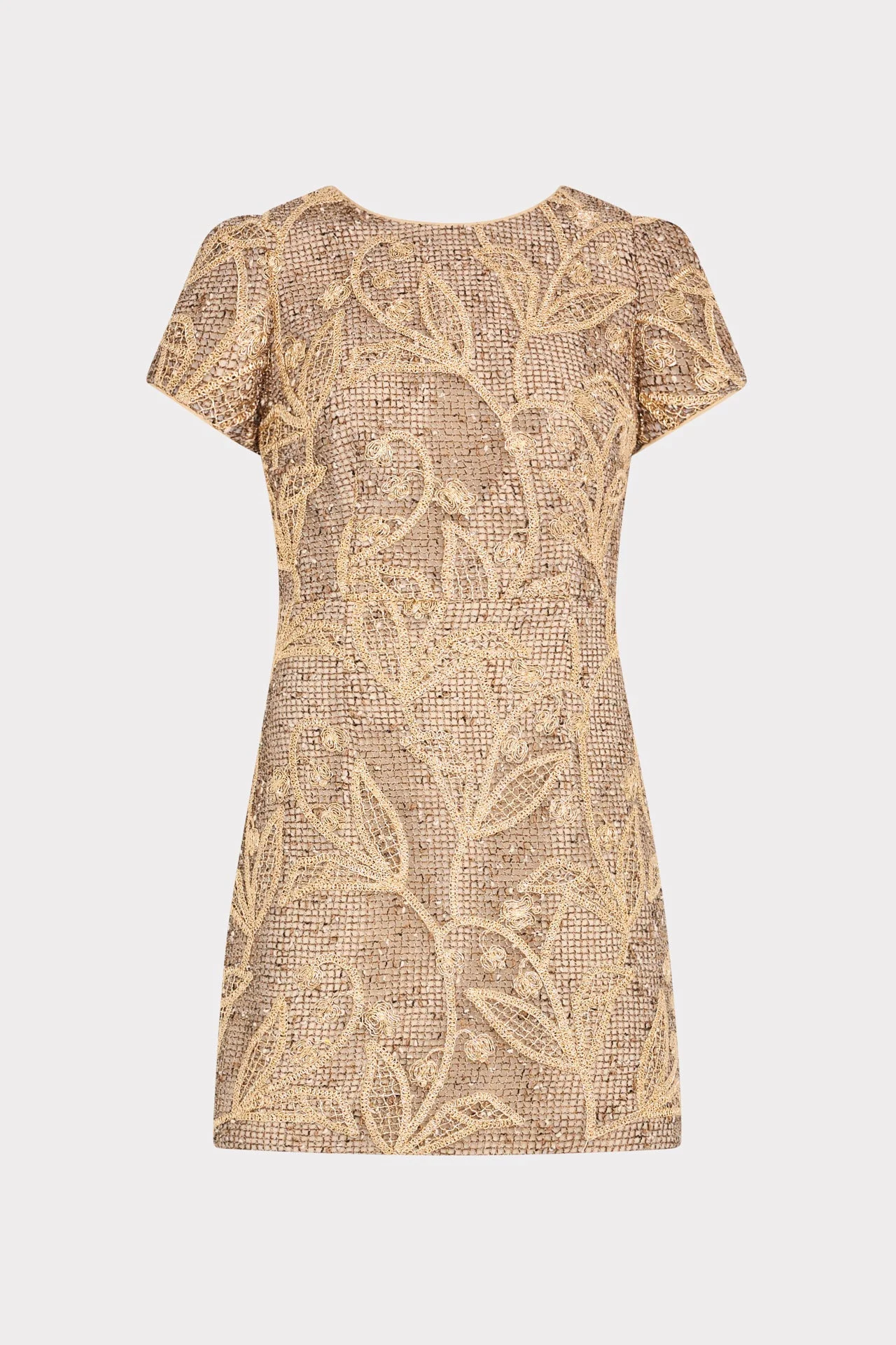 Daisy Embroidered Lace Mini Dress - 1