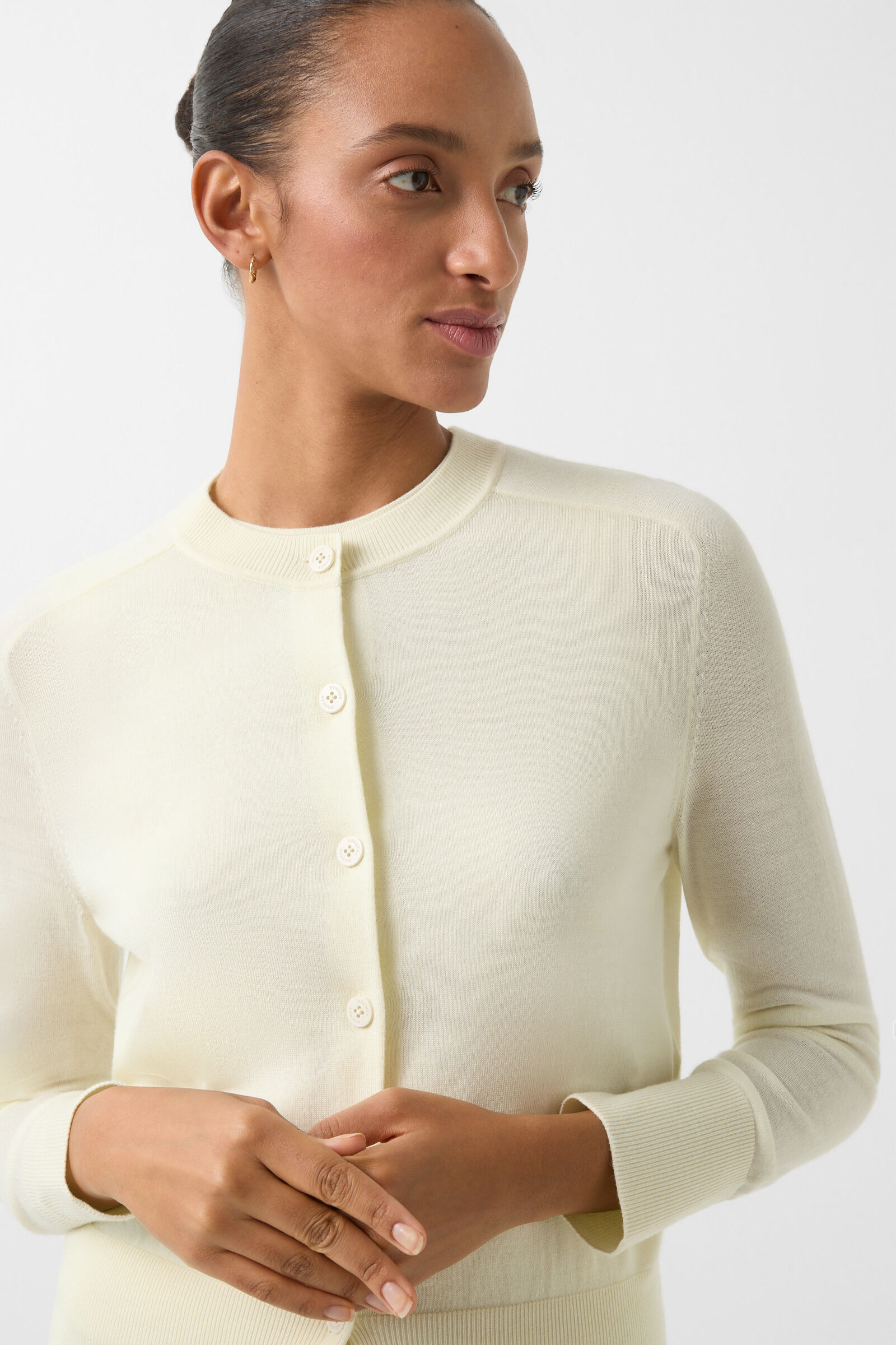 Ilma knit jacket in Vanilla - 4