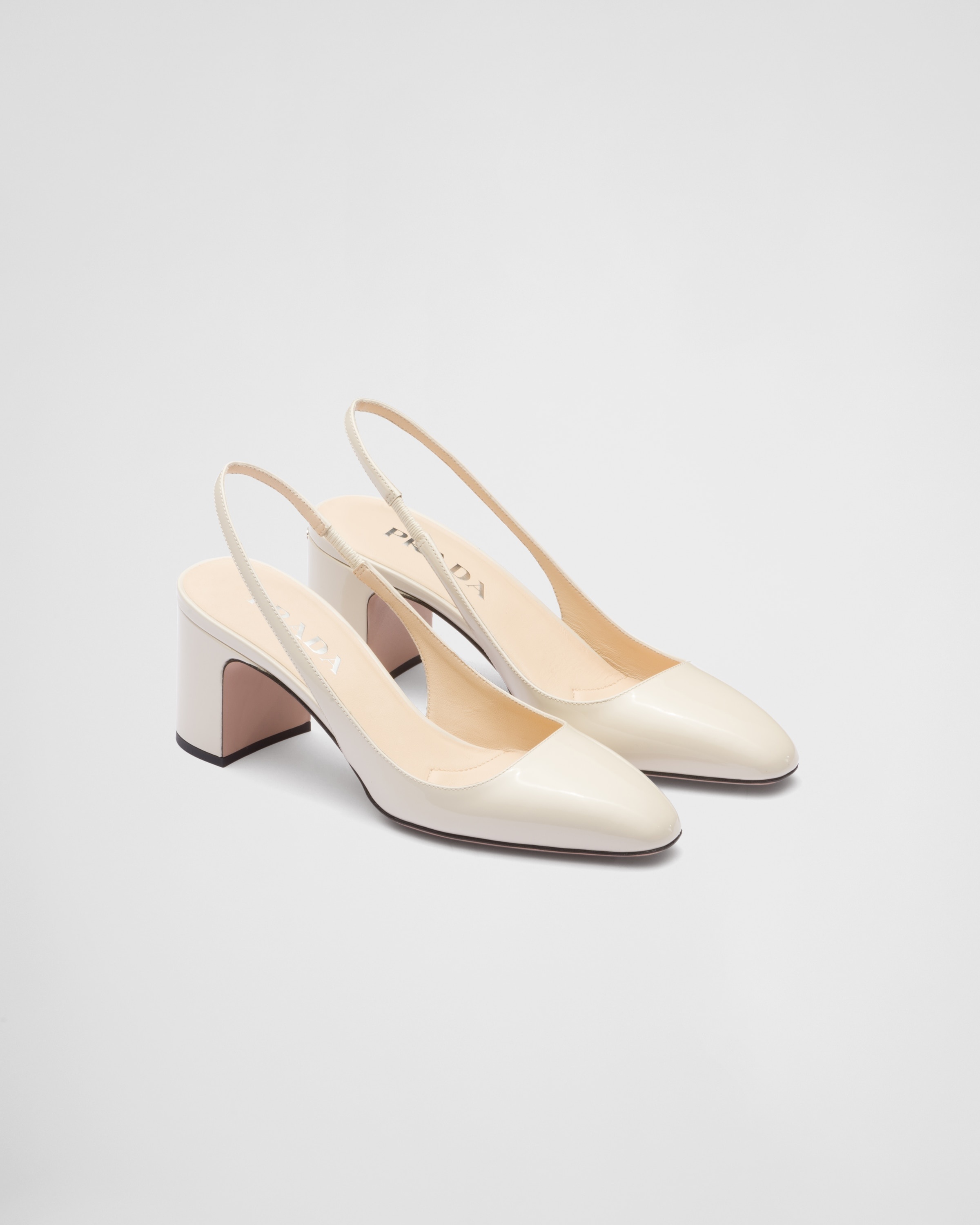 Patent-leather slingback pumps - 1