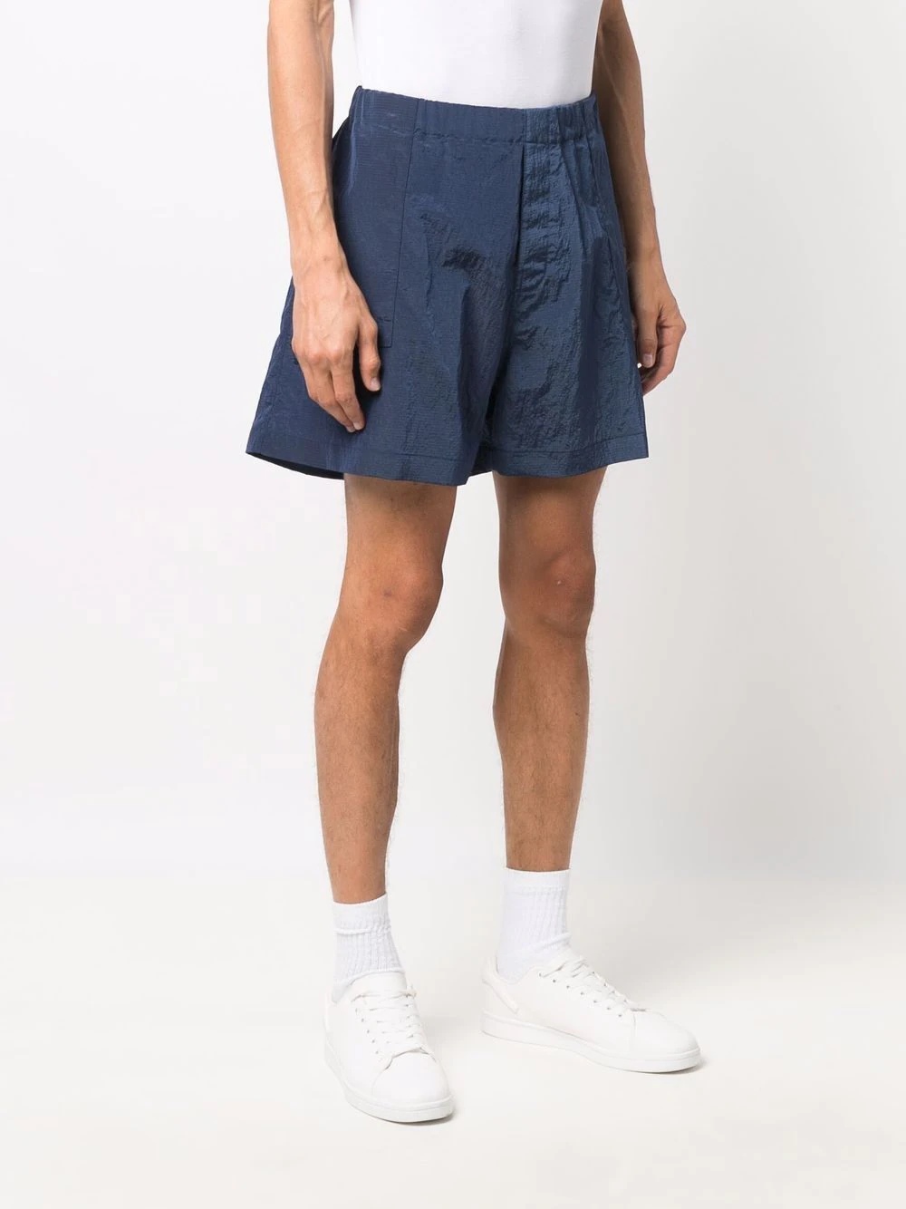 logo-patch track shorts - 3