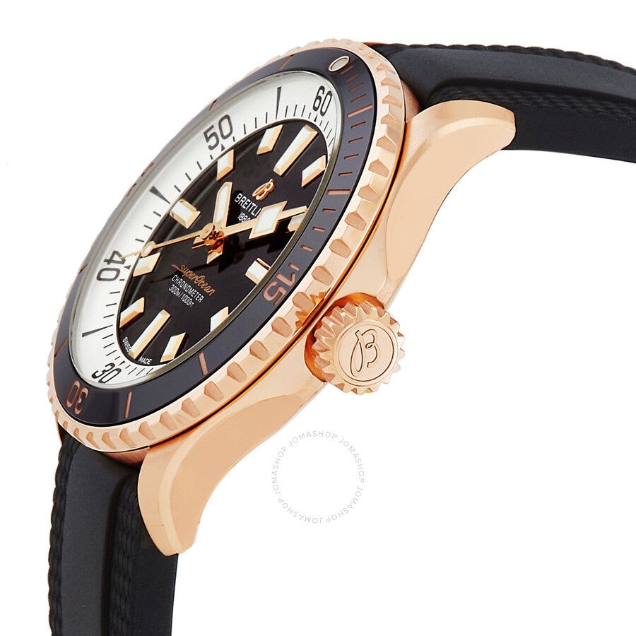 Breitling Superocean 42 18kt Red Gold Automatic Black Dial Men's Watch R17375211B1S1 - 2