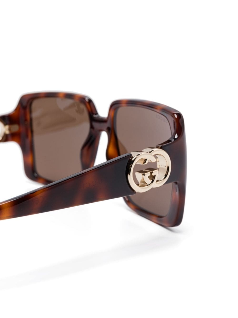 tortoiseshell square-frame sunglasses - 3