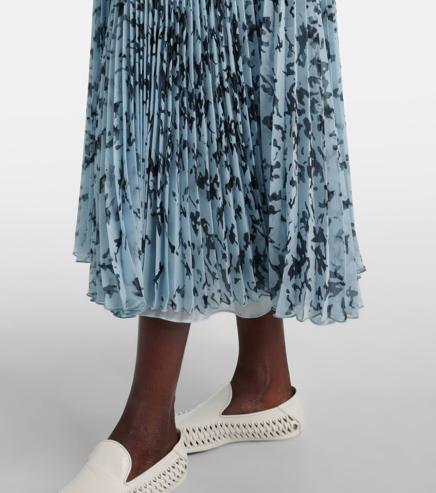 Jones printed chiffon shirt dress - 6