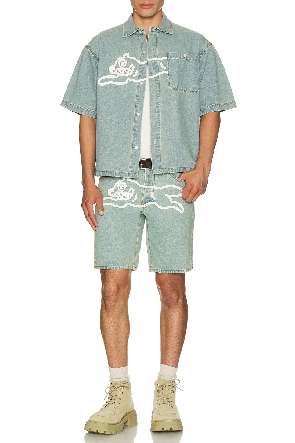 Blue Dog Short Sleeve Woven Shirt - 4