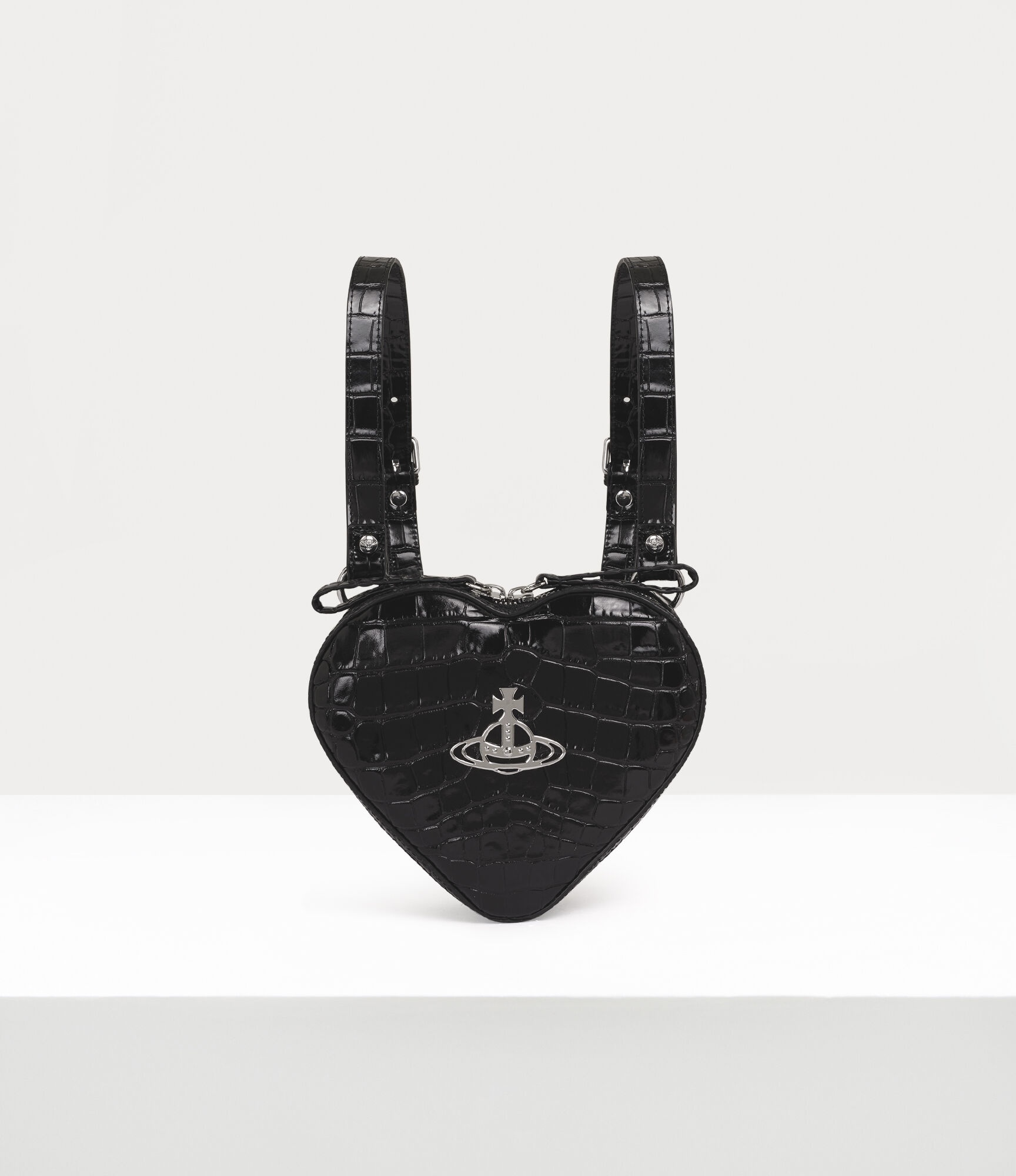 Vivienne Westwood Nana Black Heart Shaped Ella Backpack