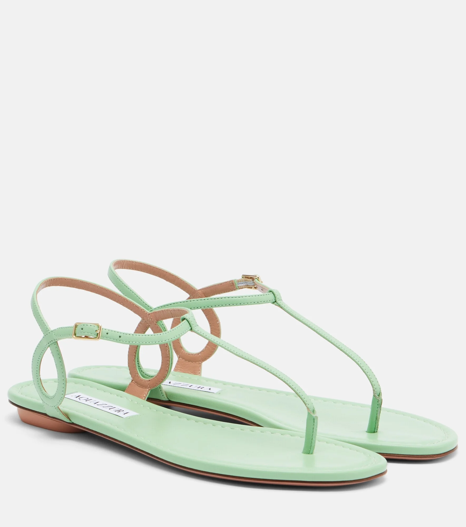 Almost Bare leather thong sandals - 1