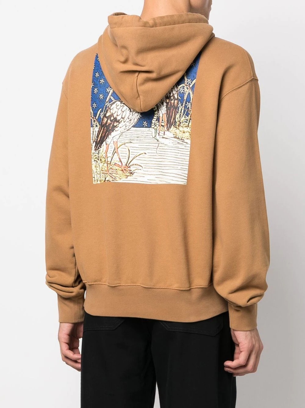 graphic-print cotton hoodie - 4