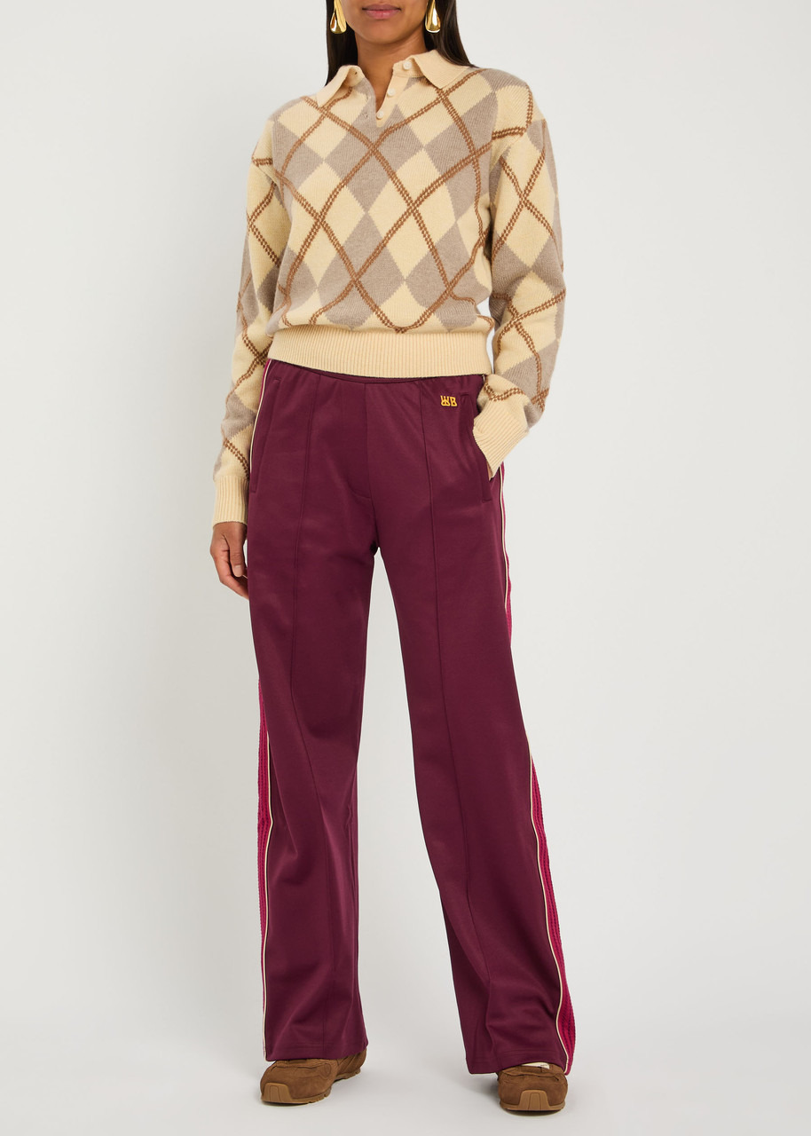 Guest In Residence Collegiate Argyle Wool-blend Polo Jumper - 4