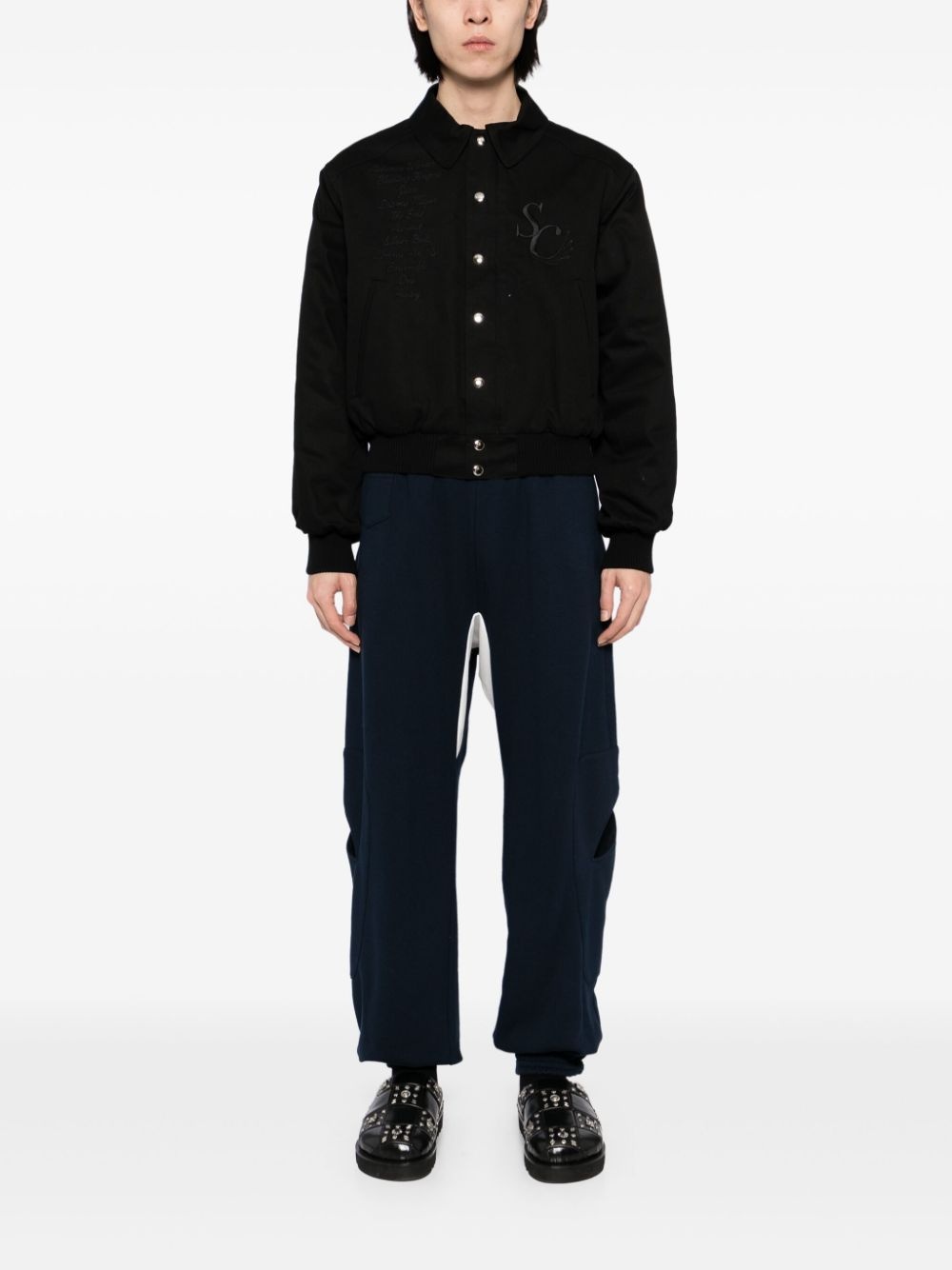 cut-out track pants - 2