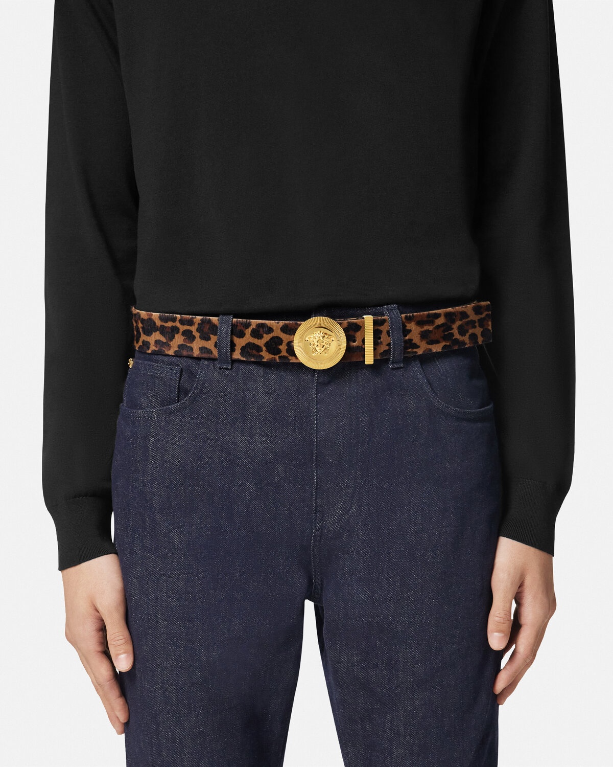 Leopard Medusa Biggie Belt 1.6" - 3