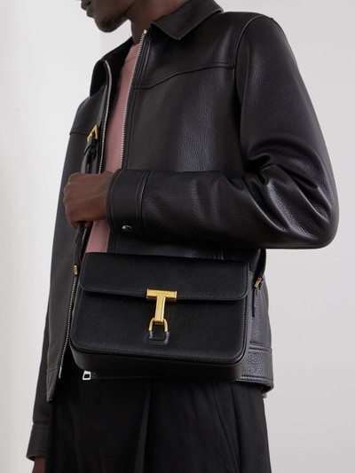 TOM FORD Textured-Leather Messenger Bag outlook